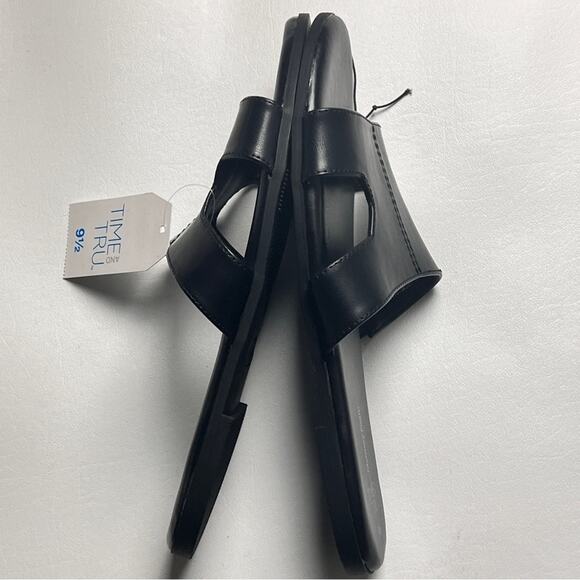 Time and Tru Women's Slip On Low Heel Sandals NWT Sz 9.5 - Picture 2 of 9